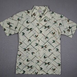 Richman Brothers Vintage 70s Geometric Arrow Print Button Up Shirt Mens Medium